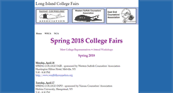 Desktop Screenshot of longislandcollegefairs.com